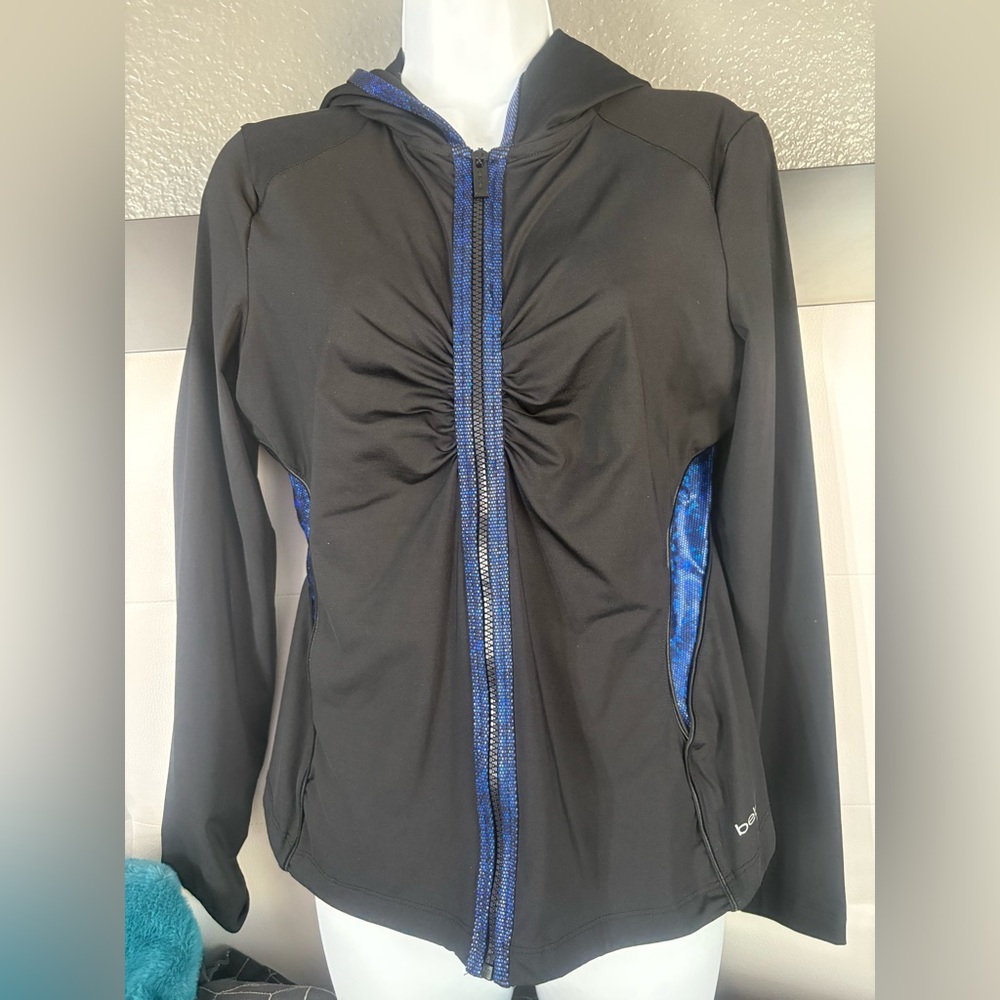 Bebe sport Iridescent jacket black and blue size large